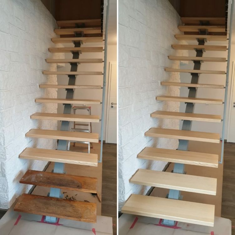 Treppenstufenerneuerung - Esche