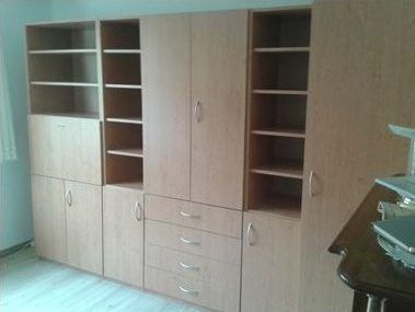 Schrankwand aus Holz